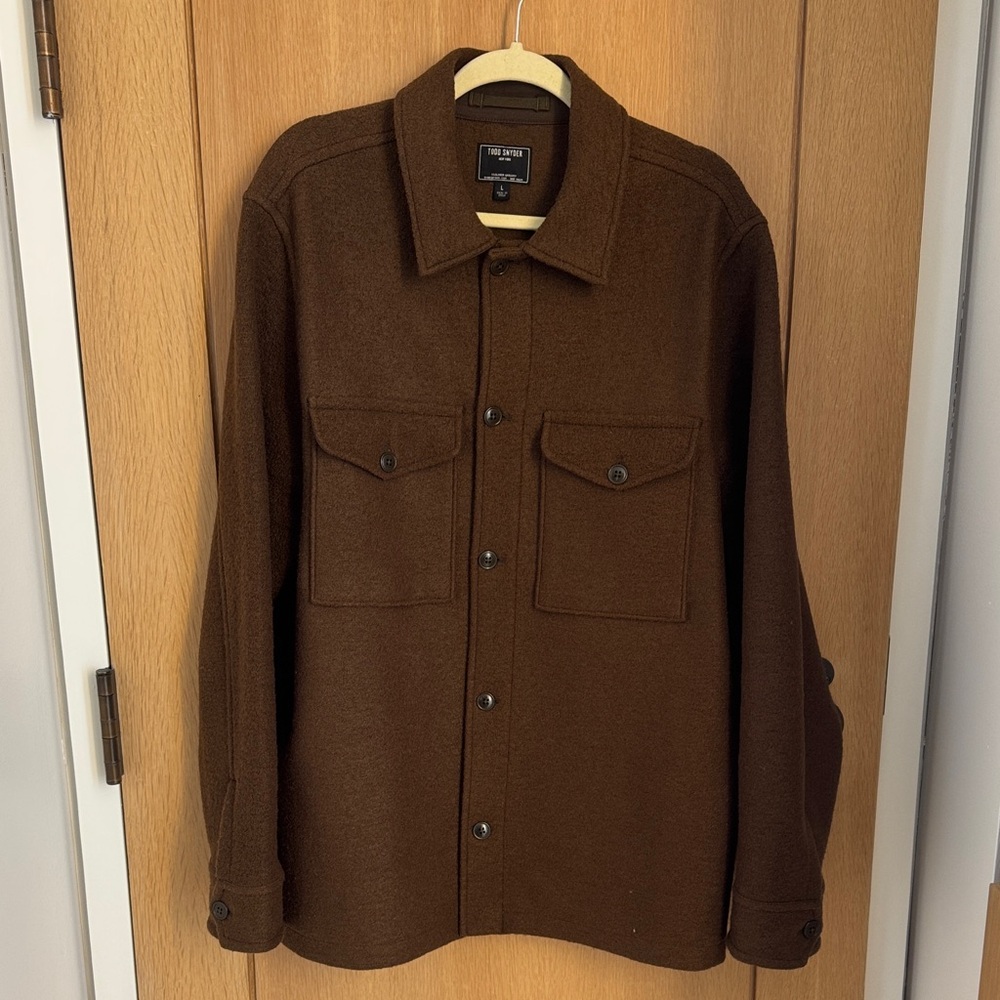 Todd Snyder Brown Wool Shirt Jacket